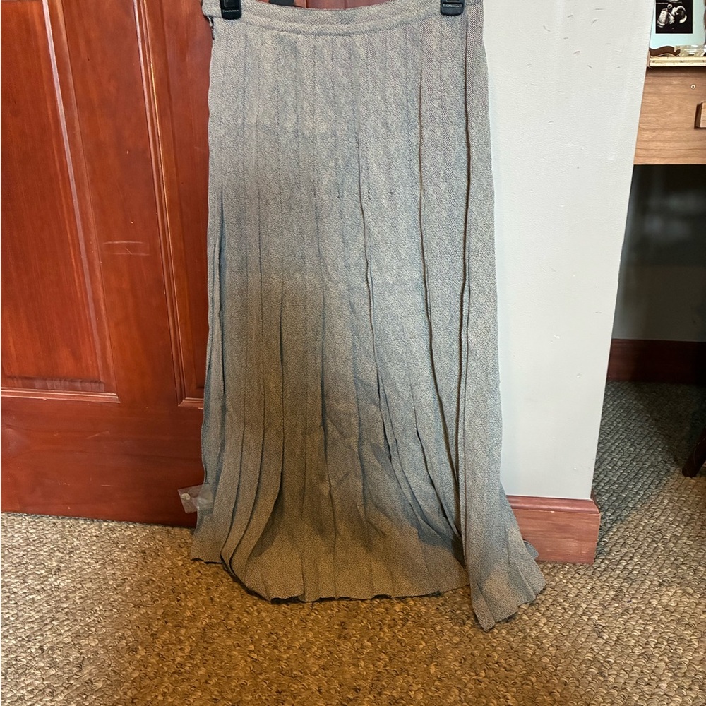 Vintage Designer - Elegant Gray Pleated Skirt (never worn - NWT!)